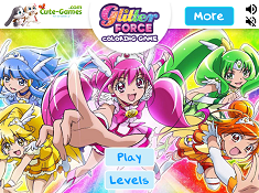 Glitter Force Coloring